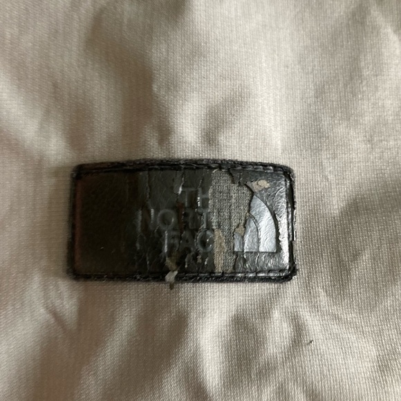 The North Face Grey Nylon Polyester Windbreak Waterproof Hood Parka Jacket Sz L - Picture 16 of 16